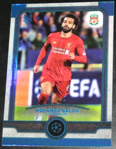 2019-20 Topps Museum UCL Mohamed Salah Sapphire # /75 #48 Liverpool - Picture 1 of 2