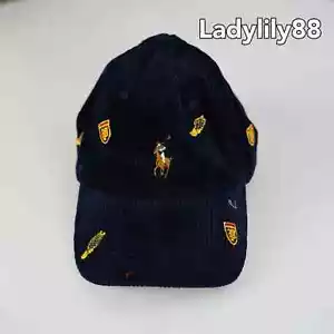 Neu mit Etikett Polo Ralph Lauren Baseballkappe Mütze Pony/Bär verstellbarer Riemen authentisch 59 cm - Bild 1 von 7