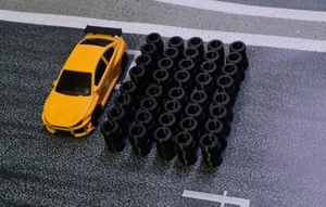 Reifenstapel Schwarz Streckenbegrenzung 1:43 10er Set 55cm für Dr!ft Siku - Bild 1 von 3