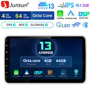 DAB+ 4+64G 4Kern Android 13 Carplay Autoradio 1 DIN 360° Drehbar Bildschirm USB - Bild 1 von 17