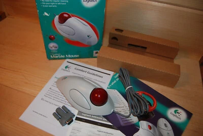 Logitech Marble Mouse 904286-0403 PS2 Wired Left/Right Handed - Excellent Cond - Image 1 of 4