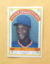 1989 JJ NISSEN Super Stars Baseball Card #10 DARRYL STRAWBERRY Mets