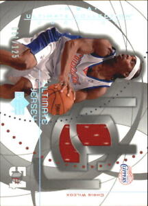 2002-03 Ultimate Collection Jerseys Silver #WI Chris Wilcox Jersey /125