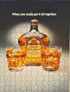 Crown Royal Blended Canadian Whiskey on the rocks 1979 Vintage Print Ad - Bild 1 von 1