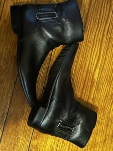 Talbot’s Larsen schwarze Leder-Stiefeletten mit seitlichem Reißverschluss Größe 9AA - Bild 1 von 17