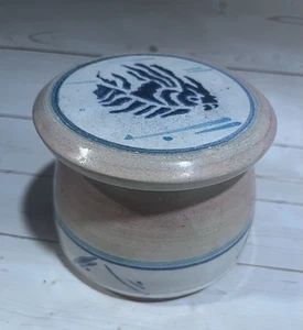 Butterglocke Keramik Pottery original glasiert neutral - Bild 1 von 7