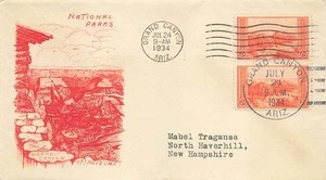 741 2c GRAND CANYON - Grimsland - beide Hand- & Maschinenstempel - Bild 1 von 1