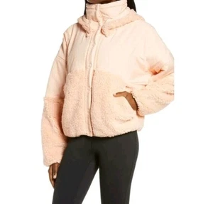 Free People Movement Adventure Awaits Fleece Jacket Size S Peach - Picture 1 of 13