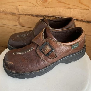 Eastland Women’s 10M Syracuse Y2K Chunky Shoes Slip On Brown *Flaws* - Picture 1 of 7