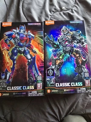 Фигурка Blokees Transformers Classic Class Optimus Prime запечатанная и Megatron - Изображение 1 из 4