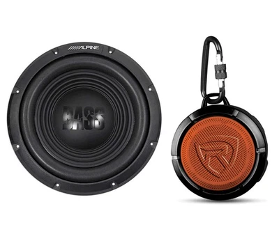 Subwoofer de audio para automóvil Alpine W12S4 12" 750 W pico 250 vatios RMS 4 ohmios sub+altavoz Foto 1 de 4
