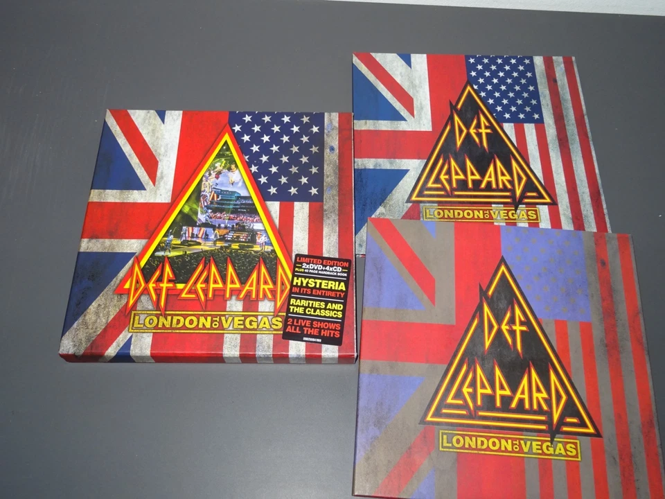DEF LEPPARD - LONDON TO VEGAS / 4-CD & 2-DVD-BOX-SET 2020 (MINT-) & BOOKLET - Bild 1 von 4