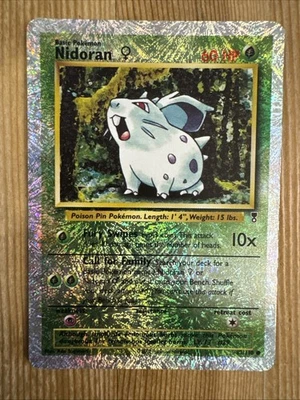 Nidoran 82/110 Common Legendary Collection 2002 Pokemon WOTC Reverse Holo HP - Image 1 of 2
