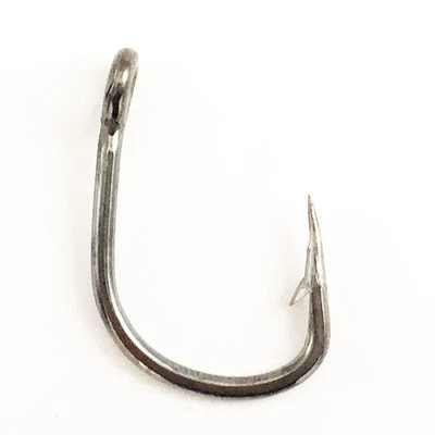 20PCS Stainless Steel Live Bait Circle Fishing Hook Saltwater Big Game 1/0-10/0 - image 1 of 4