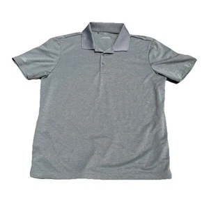 Adidas Golf Poloshirt Herren Größe L Polyester Performance Grau Kurzarm - Bild 1 von 5