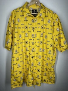 Ringers Western Bundaberg Rum Button Up Shirt Bundy Bear 3XL Relaxed Fit Yellow - Picture 1 of 10