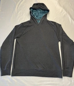 Lululemon Pullover Sudadera con Capucha Camisa Ligera Entrenamiento Atlético Gris Para Hombres Grande - Imagen 1 de 6