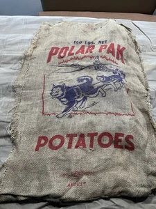 Polar Pak 100 lb Potaoes Jutesack Huskys Schlittenhunde - Bild 1 von 19