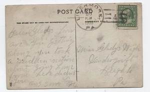 Livermore PA 1909 Doane cancelar en postal [7010.26] - Imagen 1 de 3