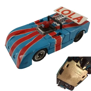 Vintage TycoPro Lola Slotcar blau/rote Streifen 1970er HO Scale Rennspielzeug - Bild 1 von 8