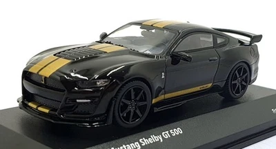 Solido escala 1/43 S4311506 - Ford Mustang Shelby GT 500 vía rápida - negro/dorado Foto 1 de 4