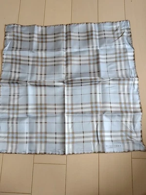 Burberry Unused Silk Mini Scarf Nova Check 48x48cm Vintage Handkerchief - Image 1 of 3