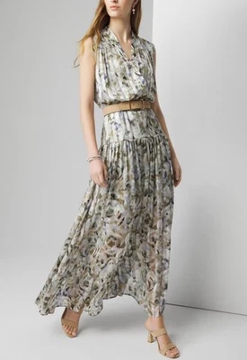 Nuevo con etiquetas Maxi Vestido de Gasa WHBM Mercado Negro Casa Blanca | Talla XSP | $190 ❗ Foto 1 de 4