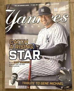 NY YANKEES PROGRAM OCT 2017 GARY SANCHEZ POSTSEASON MLB BASEBALL GENE MICHAEL - Picture 1 of 2