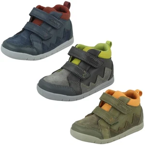 Botas Casual Para Niños Clarks Hasta El Tobillo Rex Park - Picture 1 of 28