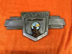 Großes ORIGINAL Vintage LEYLAND ATLANTEAN Doppeldecker Bus Reisebus Abzeichen Emblem - Bild 1 von 18