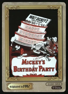 Disney 100 Card.Fun Carnival Mickey's Birthday Party Retro Poster #D100C-SR16 - Picture 1 of 2