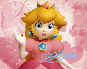 Jen Taylor Signed Princess Peach 8x10 Photo JSA Certified Autograph - Picture 1 of 3