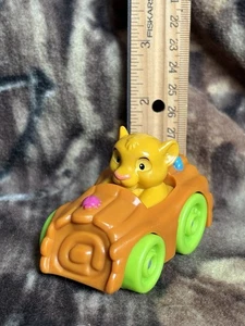 Fisher Price Little People Wheelies Lion King Simba Lion Mini Car Disney Rare - Picture 1 of 6