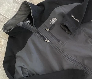 The North Face Soft Shell Apex Bionic Jacket Coat Large 14/16 Fleece Lined Black - Picture 1 of 8