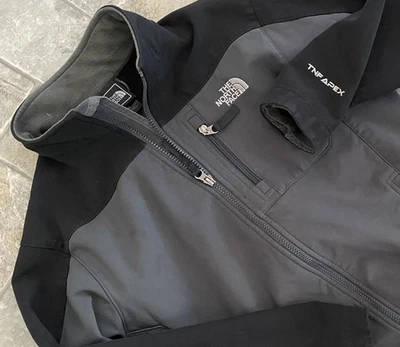 The North Face Soft Shell Apex Bionic Jacket Coat Large 14/16 Fleece Lined Black - Image 1 of 4