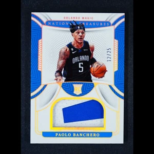 /25 Panini National Treasures Paolo Banchero Tarjeta de Novato RC Jersey Parche RMR PAO - Imagen 1 de 5