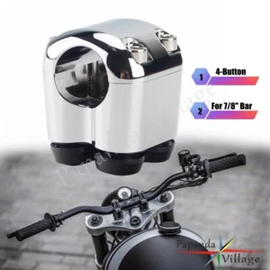 Hand Control Turn Light Hi Beam Horn Switch For Harley Cafe Racer BMW 7/8'' Bar - Picture 1 of 9