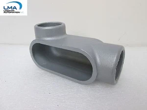 APPLETON APP LL67 GRAYLOY FM7 IRON CONDUIT BODY 2" *** NEW - Foto 1 di 3