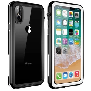 iPhone X Waterproof Swimming Underwater Case Cover with Screen Protector & Strap - Picture 1 of 7