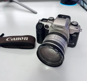 AS IS Canon EOS ELAN II E 35mm SLR Film Camera Sigma Zoom 28-200mm 1:3.8-5.6 UC - Picture 1 of 8