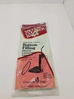 For Hoover 4 Vacuum Cleaner Bags C Series Convertible Uprights 12 14 63 64 634 - Image 1 of 3
