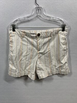 Style & co. Women’s Size 12 White Stripped Shorts - Image 1 of 4