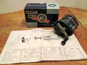 Vintage Ocean City 1600 Baitcasting Reel w/Original Box and Docs - Picture 1 of 8