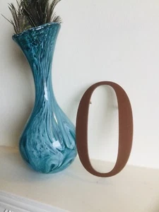 Vintage Salvaged Large Metal Metallic Copper Gothic Font Advertising Letter ‘O’ - Picture 1 of 6