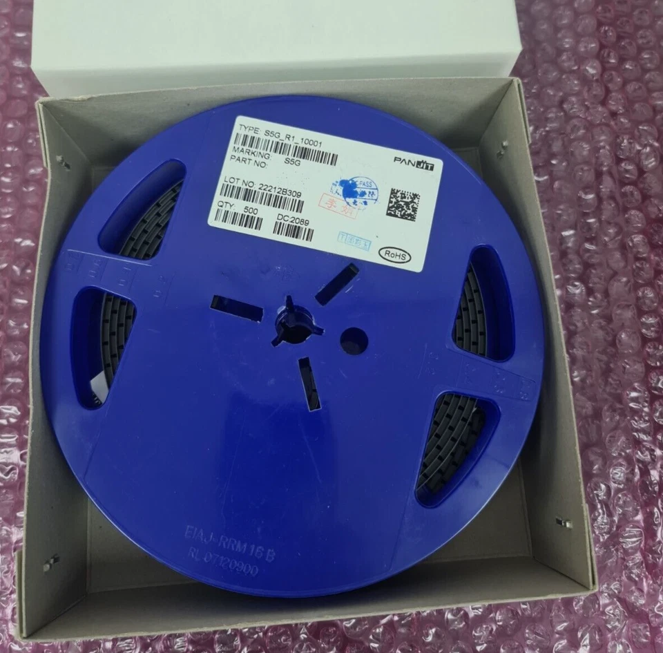 LOTE DE 3 carretes de 500 piezas rectificadores PANJIT S5G_R1_10001 400V - 7500 unidades 2089 Foto 1 de 2