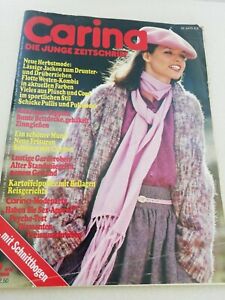 Zeitschrift Carina  1978 Nr. 10 Oktober mit Arbeitsanleitung und Schnittbogen 