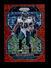 BRIAN DAWKINS 2021 PANINI PRIZM #227 RED NO HUDDLE PRIZMS PARALLEL #35/50 BD6230