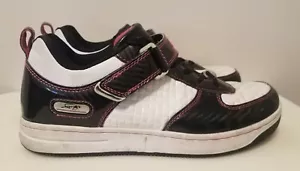 Fubu Pink Black Mid-Top Faux-Leather Basketball Shoes for Women, Size 9.5 US - Picture 1 of 10