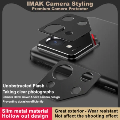 Para Asus ROG Teléfono 9, Imak Material Metal Cámara Hueca Bisel Protector Cubierta Foto 1 de 4