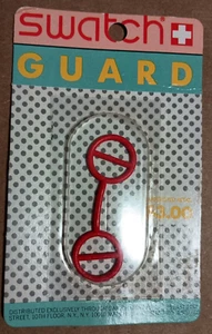 Vintage Swatch Women Men Wrist Watch Guard Red MIP - Picture 1 of 2